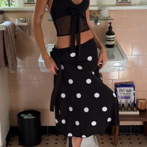 May Midi Skirt - Paris At Midnight