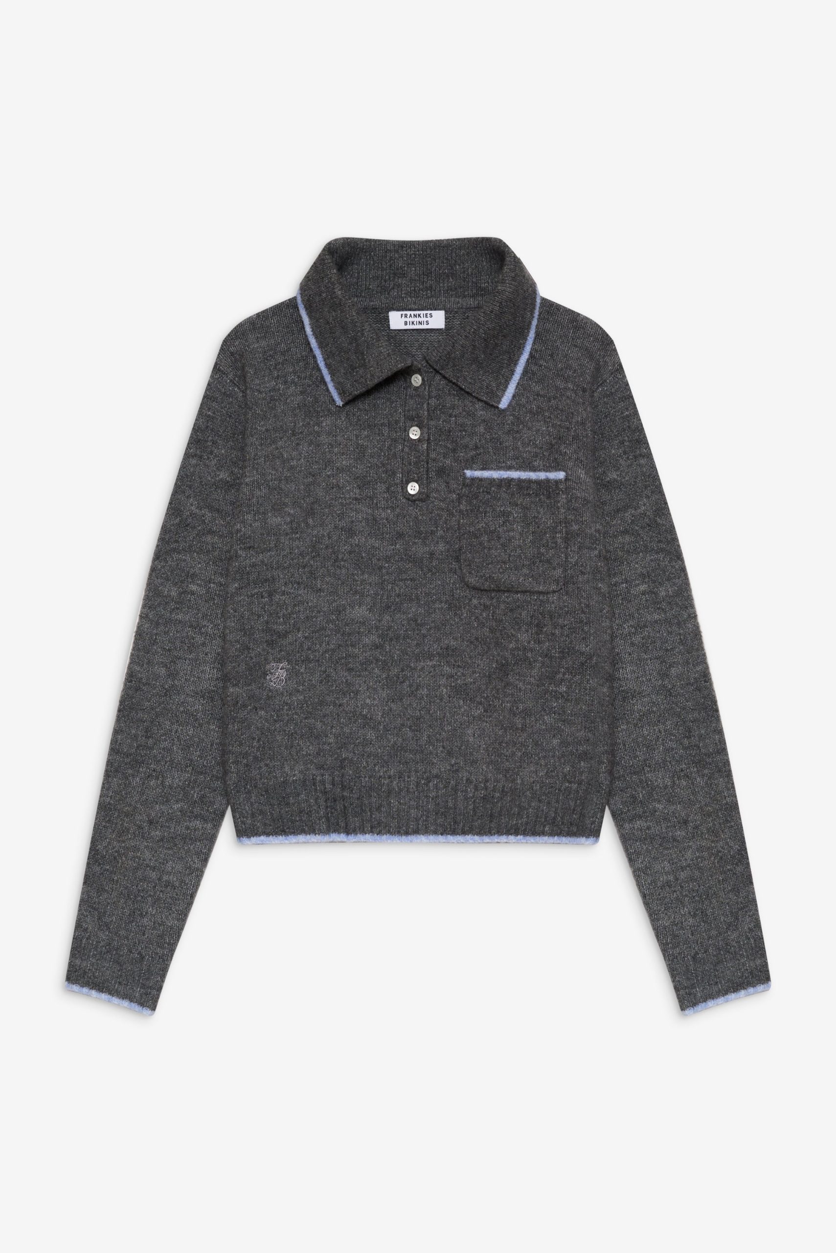 Carolyn Collared Sweater - Winter Sky - Image 3