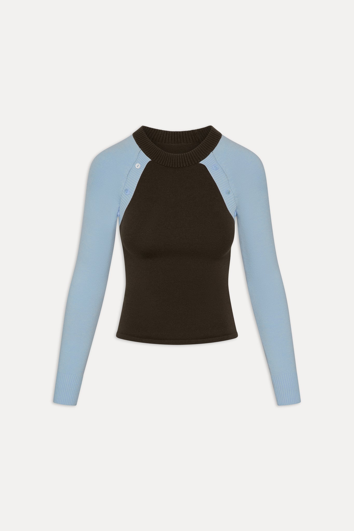 Collin Knit Sweater - Chocolate Brown - Image 3