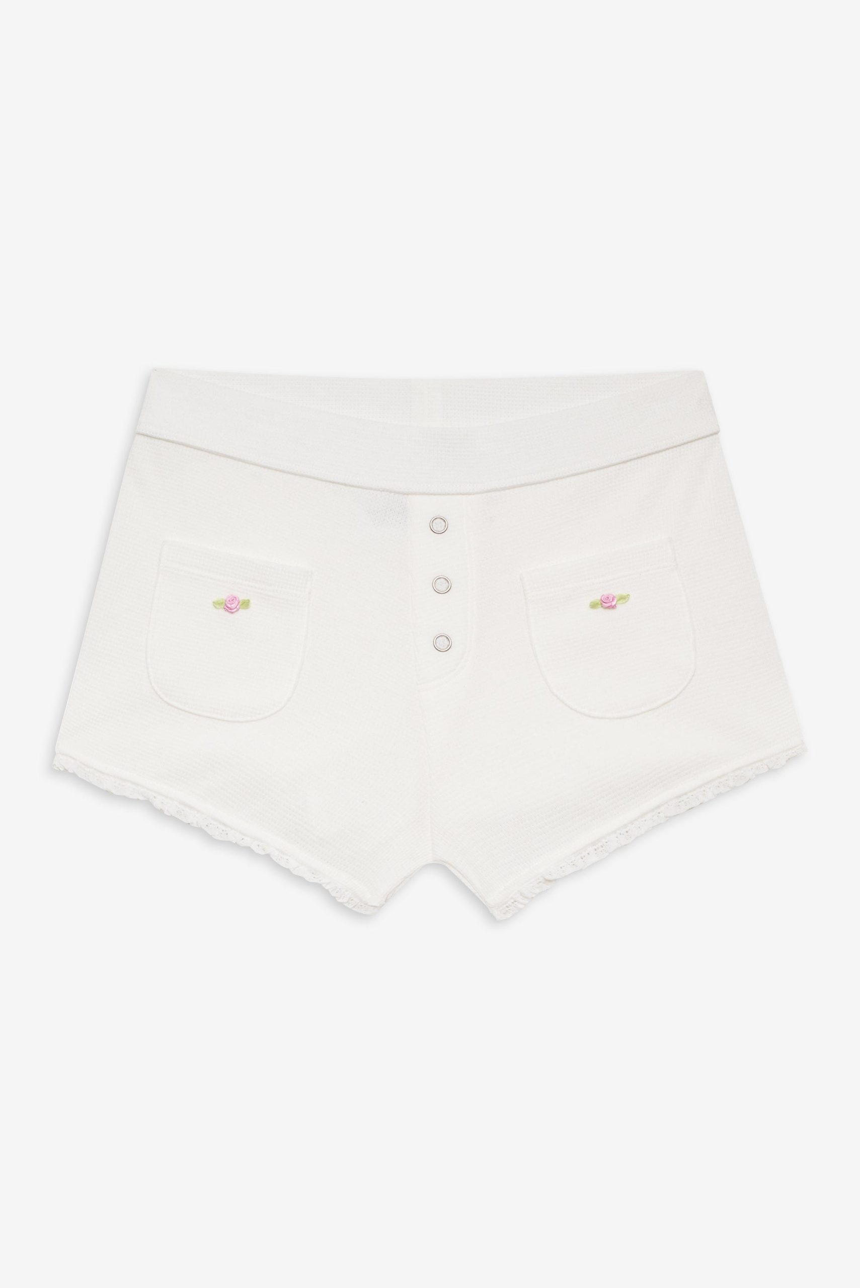 Eve Booty Shorts - White - Image 3