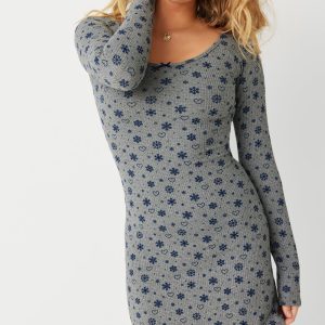 Lumi Waffle Mini Dress - Apres Ski