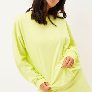 Bennie Oversized Crewneck Sweatshirt - Lemonade