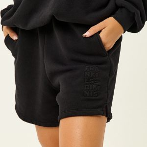 Burl High Waist Sweat Short - Black