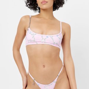 Dallas Floral Chain Bikini Top - Fairytale
