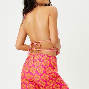 Fifi Terry High Waist Shorts - Hibiscus Honey