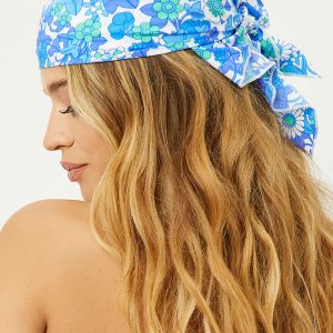 Heidi Crepe Floral Head Scarf - Morning Glory