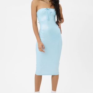 Hope Iridescent Strapless Dress - Cloud Chaser
