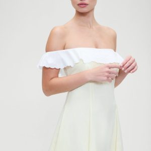 Lilah Striped Mini Dress - Daisy Stripe
