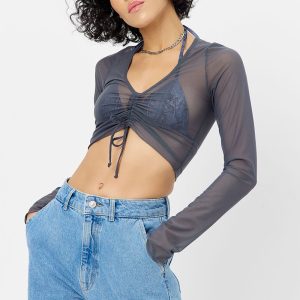 Lily Mesh Long Sleeve Shirt - Galaxy