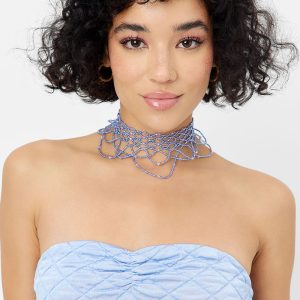 Ocean Drip Necklace - Baby Blue