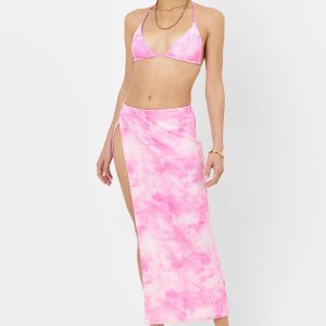Stacey Terry Maxi Skirt - Distorted Pink Dye