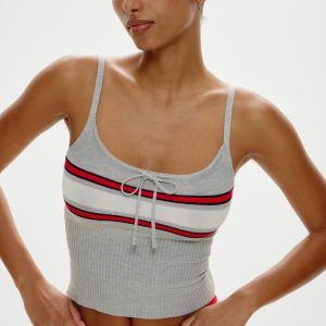 Barrymore Knit Tank Top - Mochi Stripe