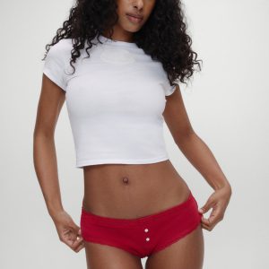 x BELLA HADID Bluebell Cotton Brief - Cardinal