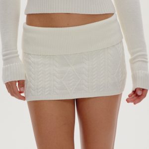 Briar Knit Mini Skort - Honeymoon
