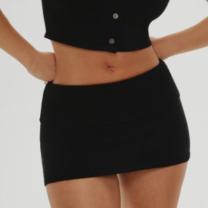 x Khy Briar Cloud Knit Skirt - Midnight Serenade