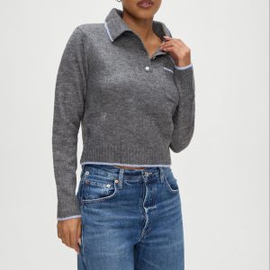 Carolyn Collared Sweater - Winter Sky
