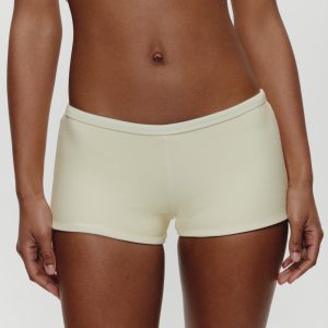 Caster Terry Cheeky Boy Shorts - Lemon