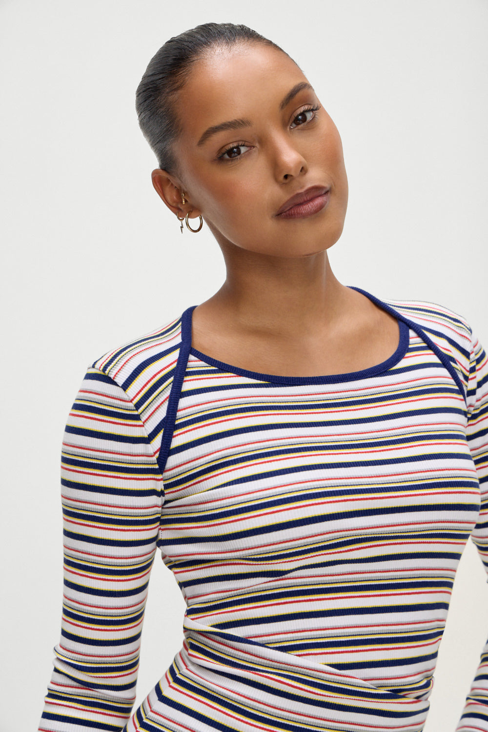 Chelsea Long Sleeve Mini Dress - Love Stripe - Image 3