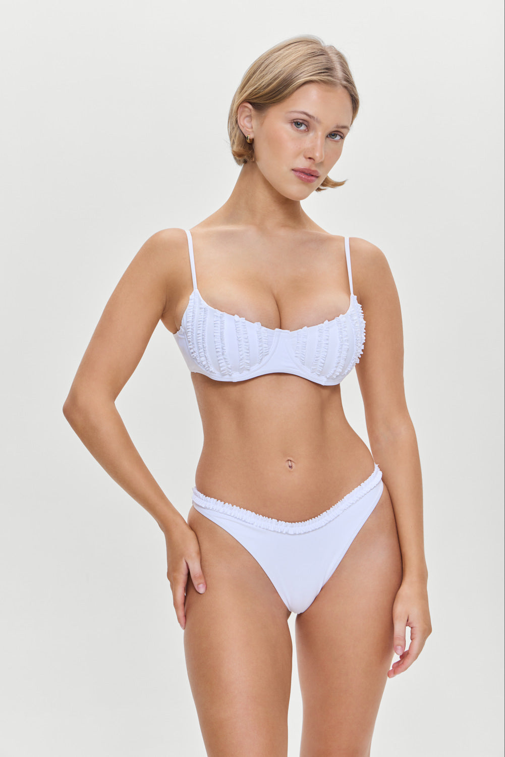 Cola Underwire Bikini Top - Optic White - Image 8