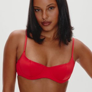 Cola Underwire Bikini Top - True Red
