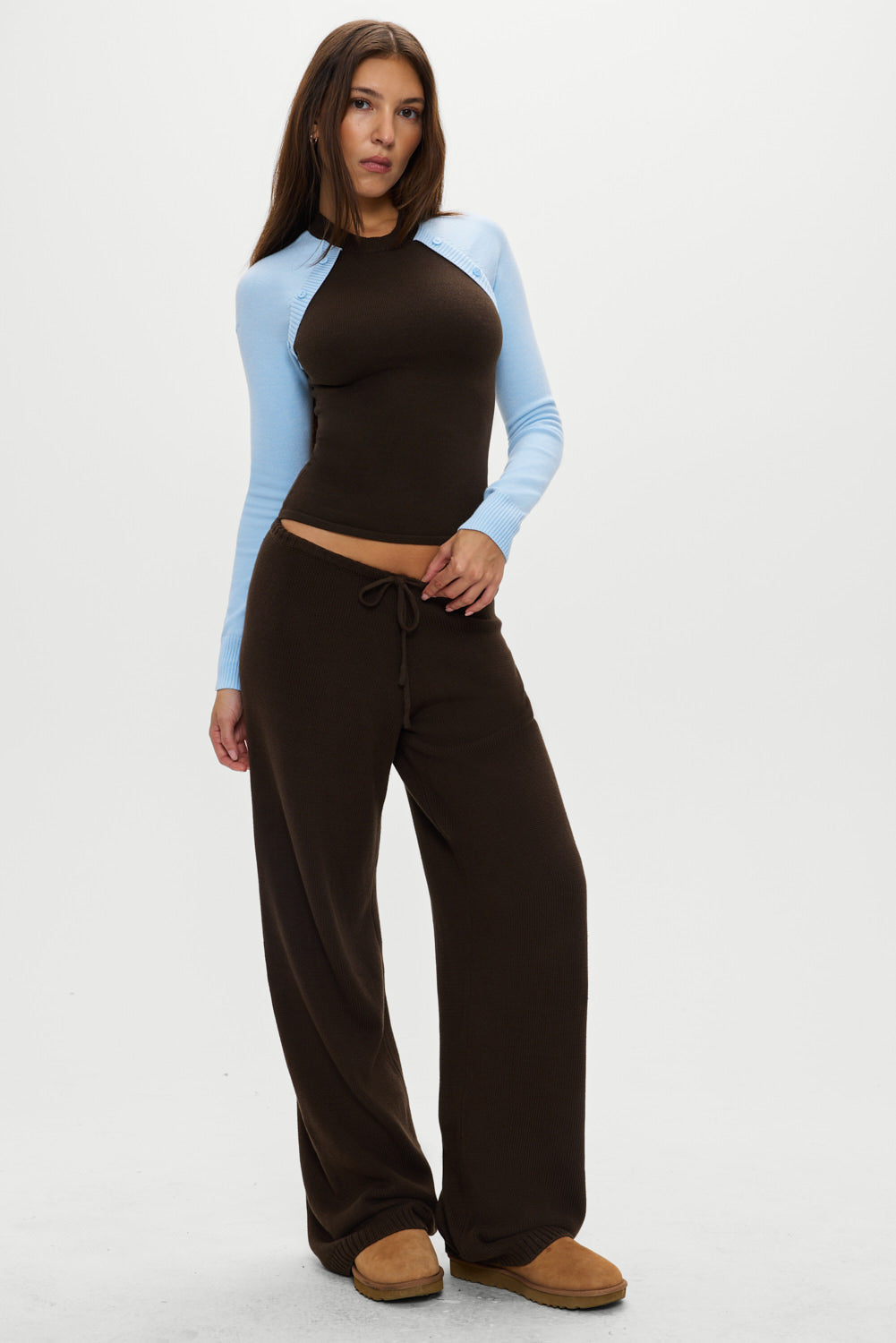 Collin Knit Sweater - Chocolate Brown - Image 5
