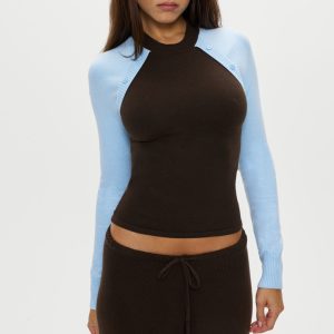 Collin Knit Sweater - Chocolate Brown