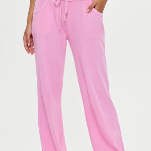 Emma Thermal Low Rise Pants - Blush