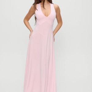 Eva Embroidered Maxi Dress - Ballerina