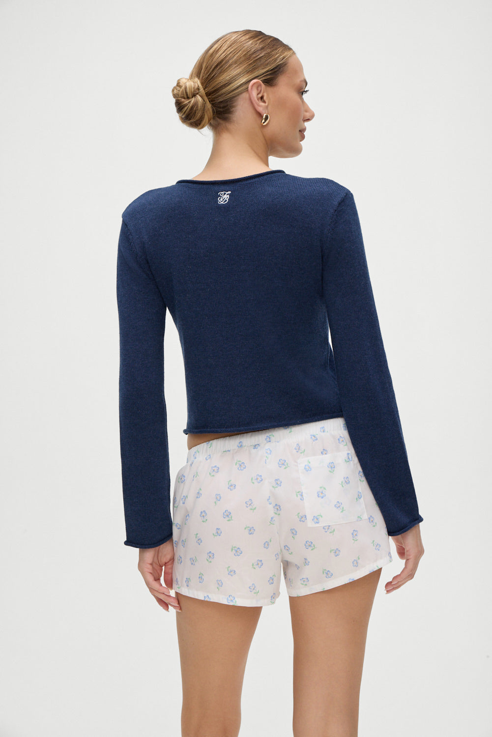 Farmhouse Boxer Sleep Shorts - Periwinkle - Image 2