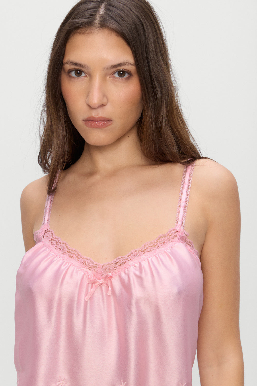 First Crush Satin Babydoll Dress - Pillow Talk Pink - Image 6