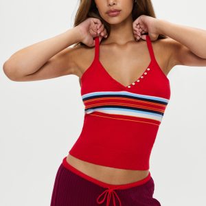 Graham Knit Tank - Ember Stripe