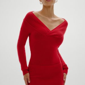 Jade Long Sleeve Knit Mini Dress - Heartstrings