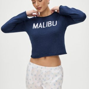 Kennedy Cotton Knit Sweater - Malibu