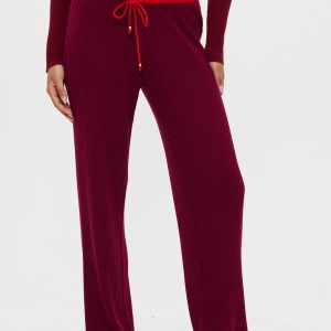 Lochlin Knit Pants - Pomegranate