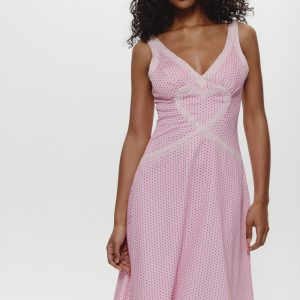 Memory Lane Satin Midi Dress - Love Drop