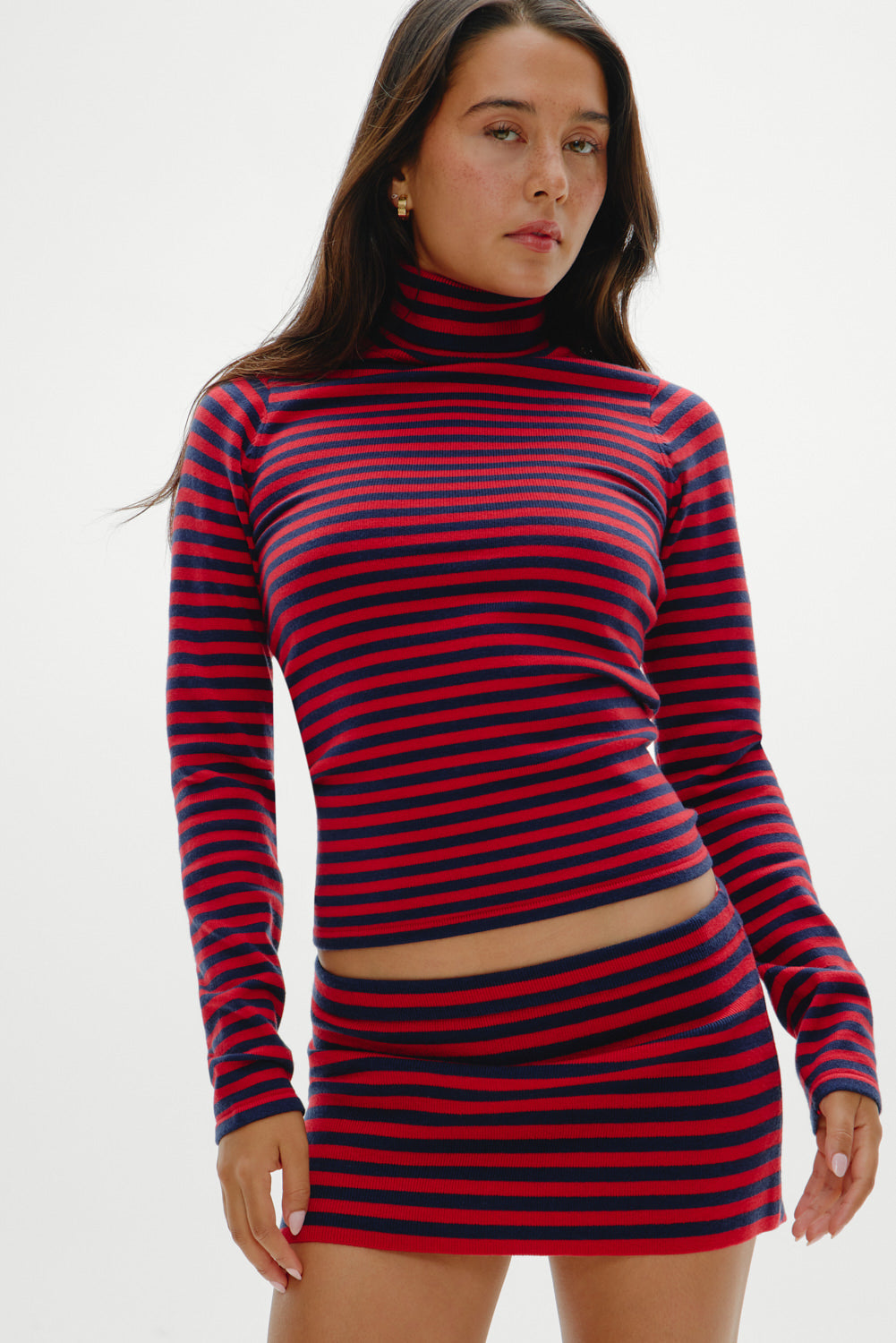 Milo Knit Turtleneck Sweater - Sunday Stripe - Image 6
