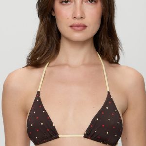 Nick Reversible Shine Bikini Top - Honey Bug