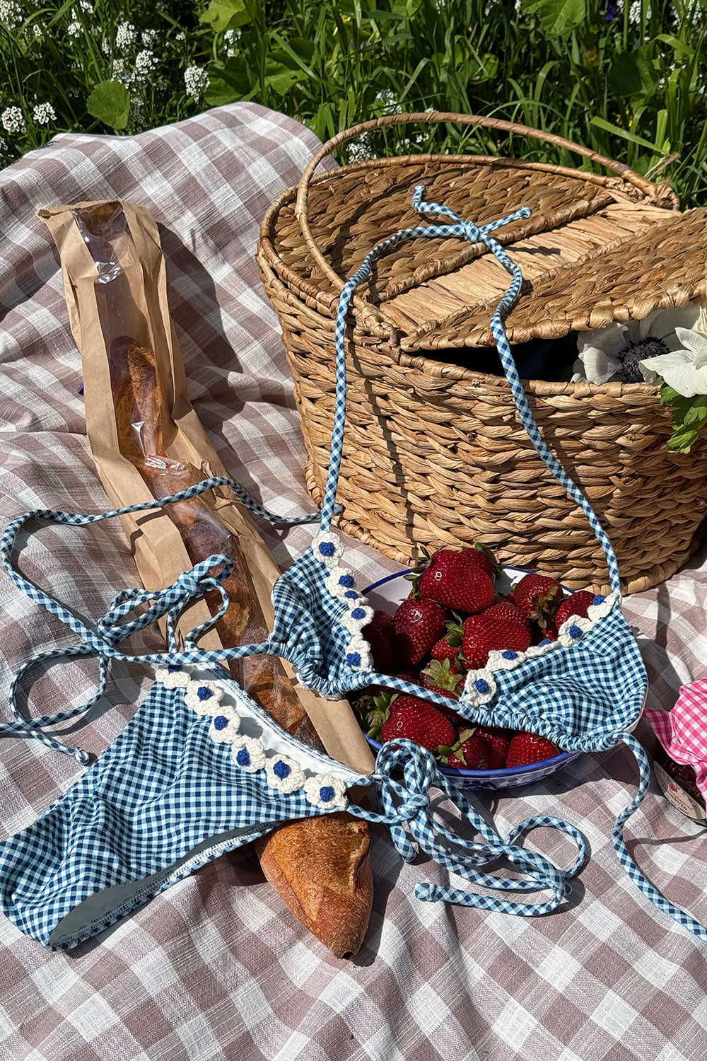 Divine Skimpy String Bikini Bottom - Picnic - Image 6
