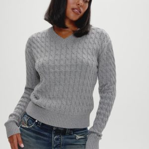 Prince Cable Knit Sweater - Cloud Cover