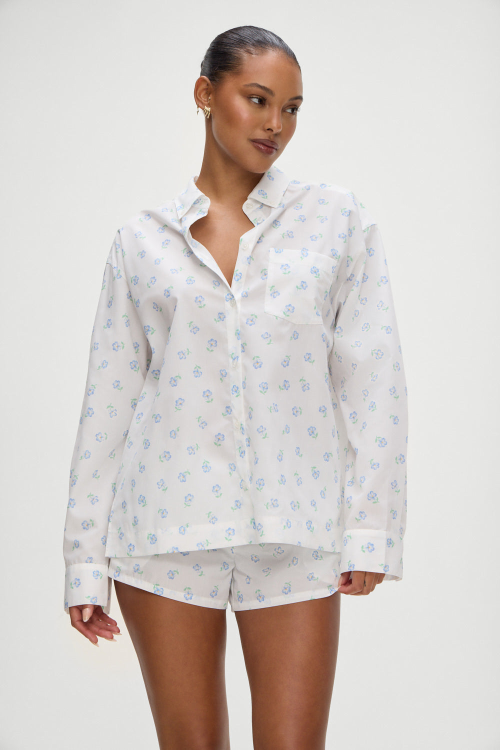 Farmhouse Boxer Sleep Shorts - Periwinkle - Image 6