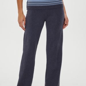 Shore Low Rise Knit Pants - Stone Stripe
