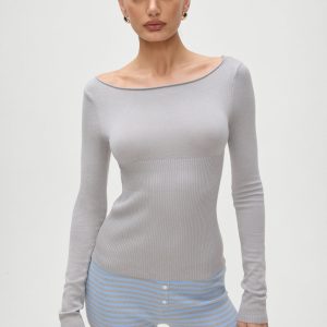 Theo Knit Sweater - Ash