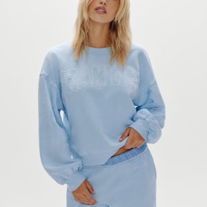 Travel Day Cotton Crewneck - Morning
