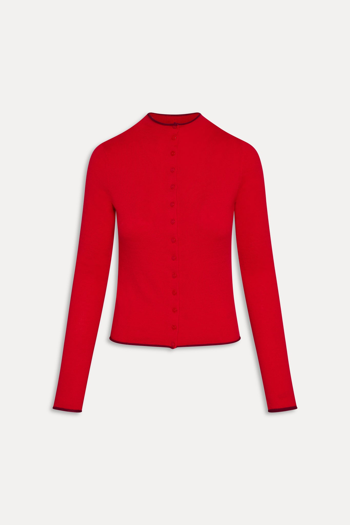 Leo Knit Button Up Cardigan - Ember - Image 3