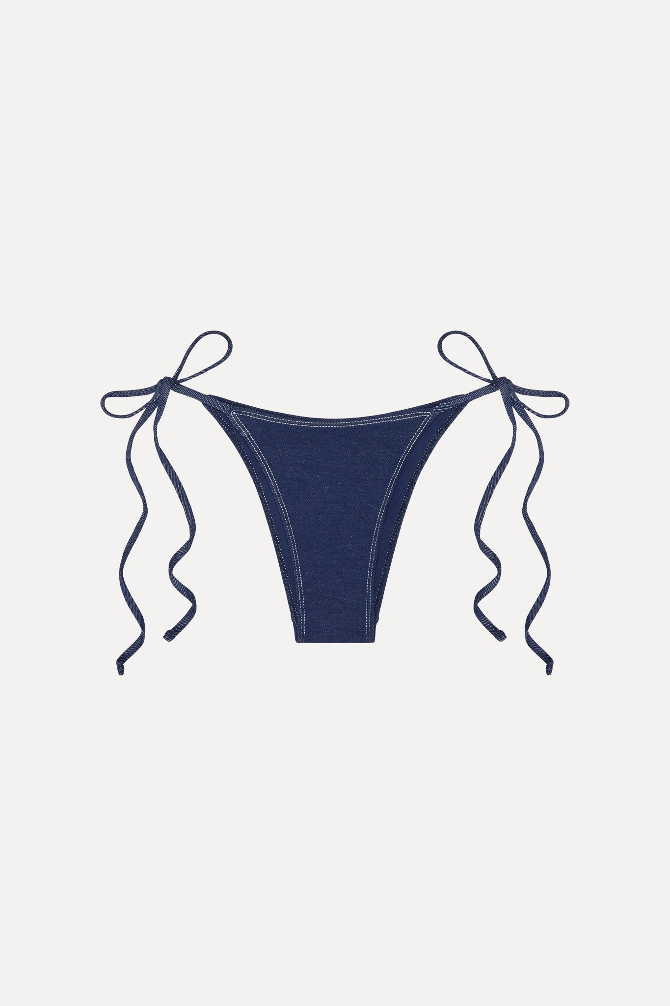 x BELLA HADID Mackenzie String Bikini Bottom - Summer Denim - Image 3