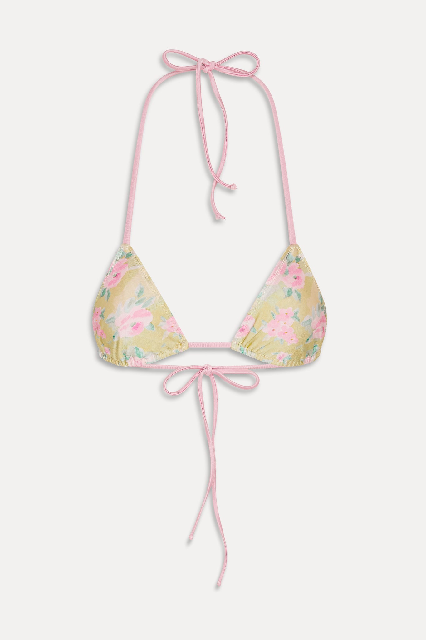 Nick Triangle Halter Bikini Top - Nymphaea - Image 3