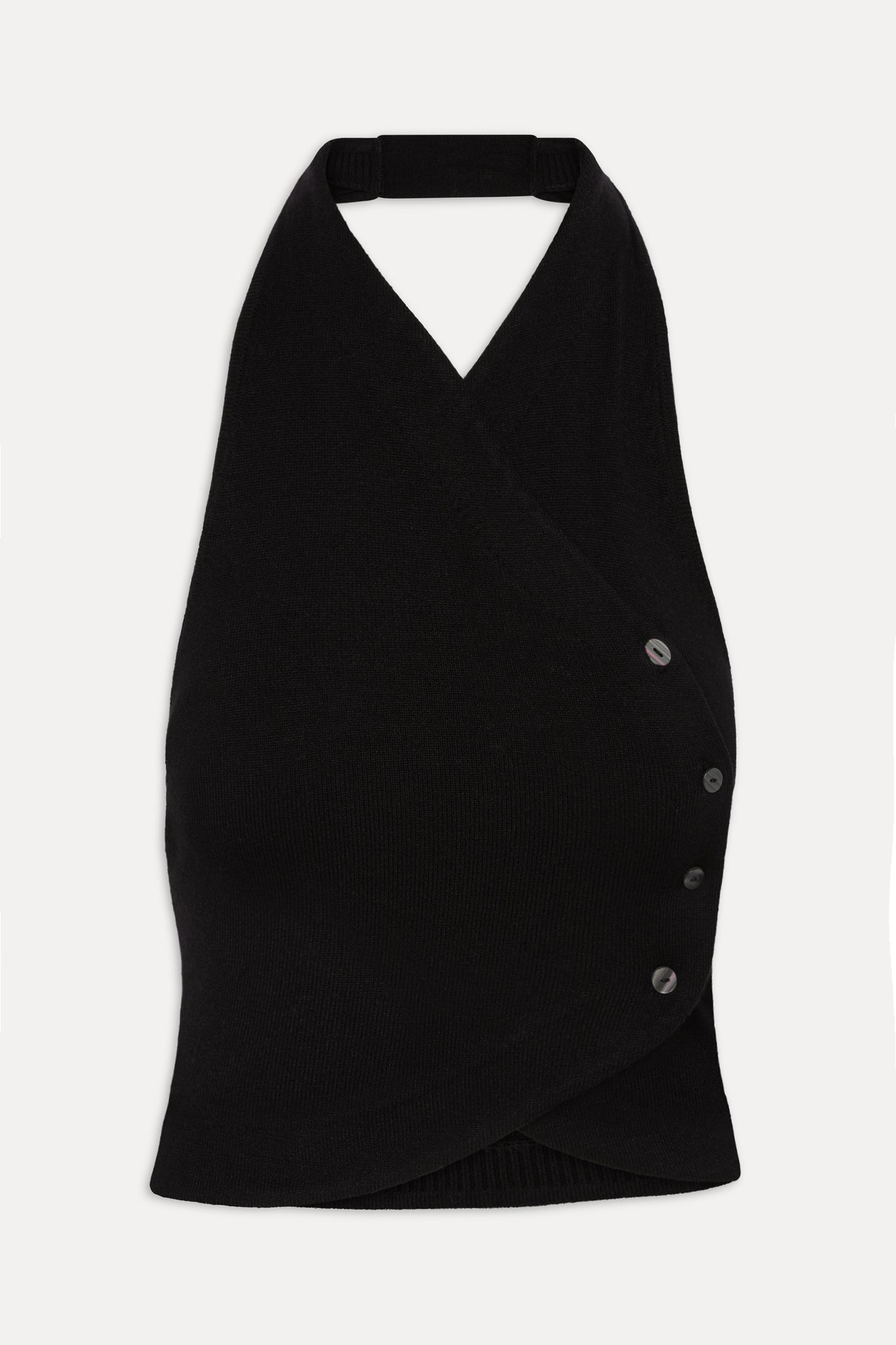 Ryder Knit Halter Top - Black - Image 3