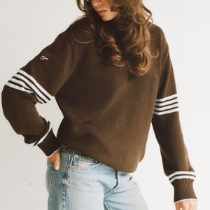 Sloane Oversized Knit Sweater - Chocolate Brown