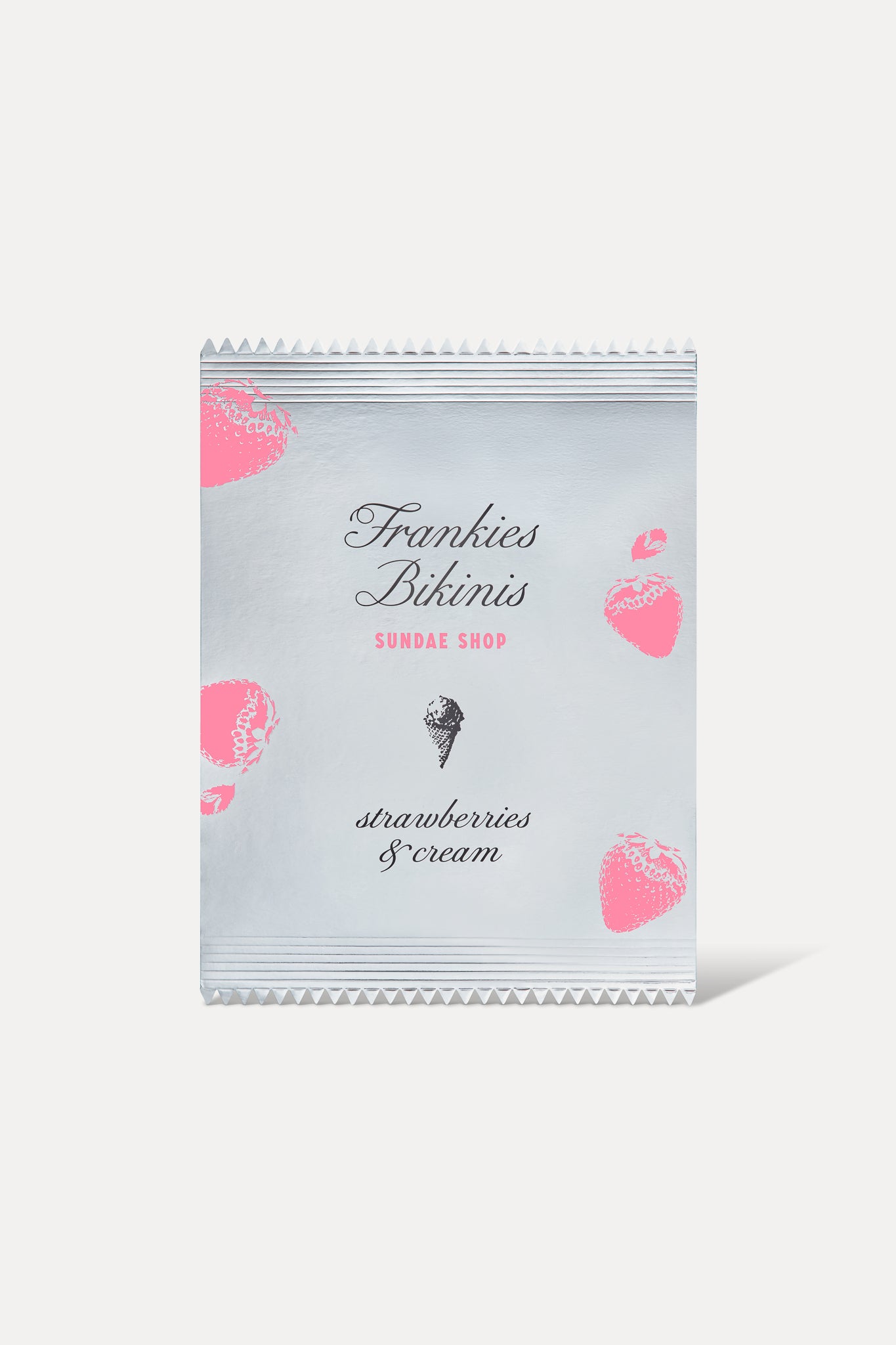 Full Moon Micro Bikini Bottom - Strawberries & Cream - Image 6
