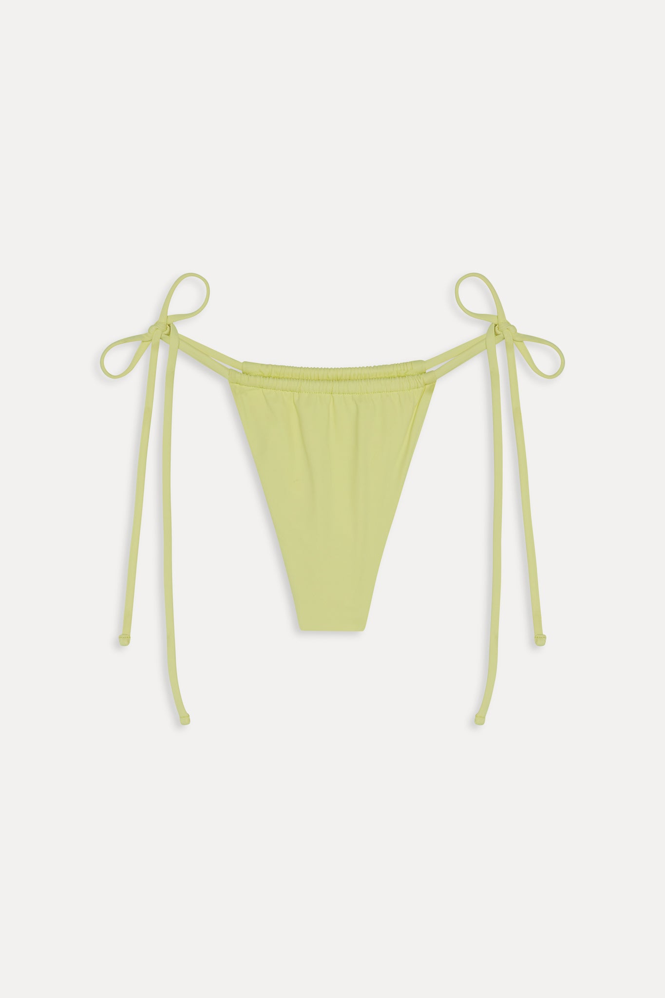 Tia Skimpy String Bikini Bottom - Yellow Mojito - Image 3